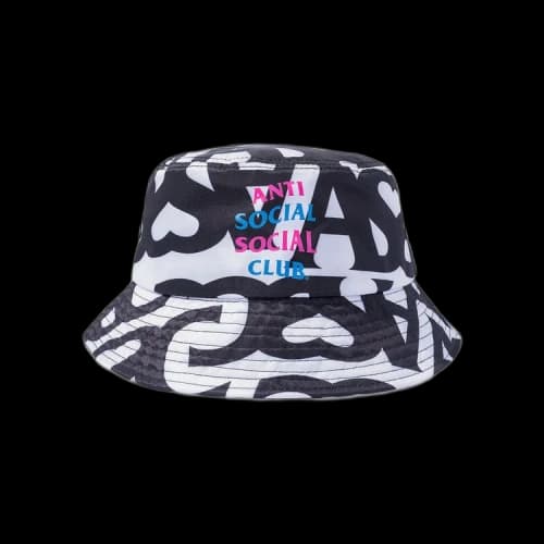 Anti Social Social Club Negative Space Bucket Cap 'White'