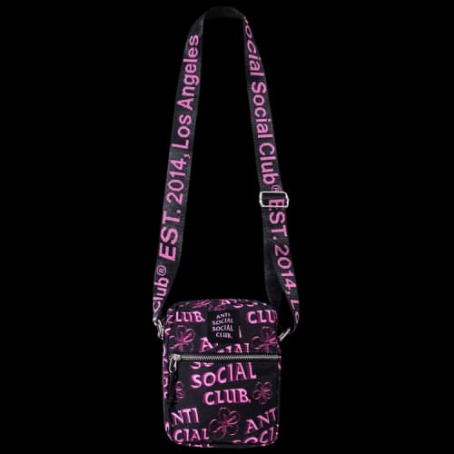 Anti Social Social Club Coral Crush Side Bag 'Black'