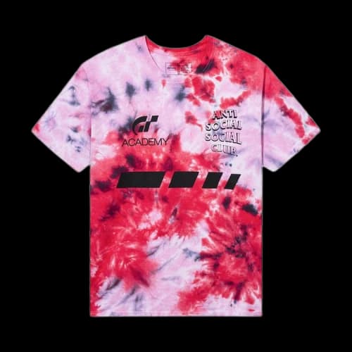 Anti Social Social Club x Gran Turismo Tie-Dye Tee 'Red'
