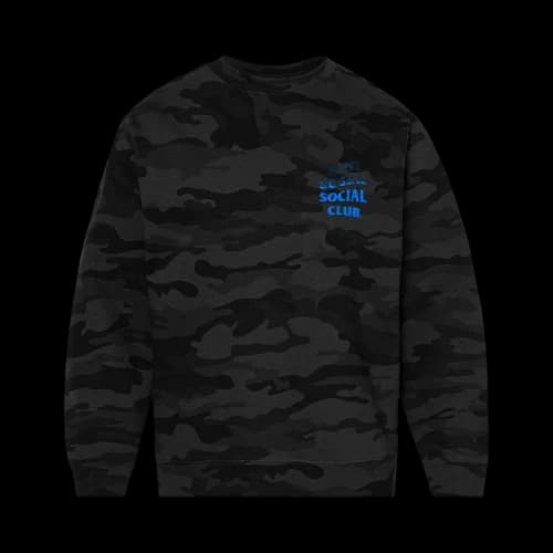 Anti Social Social Club A Fire Inside Crewneck 'Black Camo'