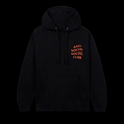 Anti Social Social Club Halloween Mind Games Hoodie 'Black/Orange'