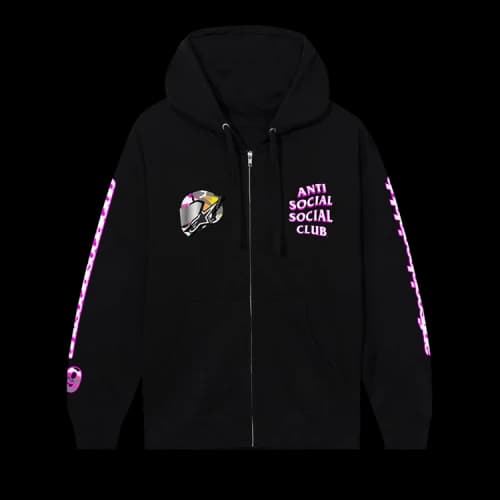 Anti Social Social Club x Alpinestars Slipstream Zip Hoodie 'Black'