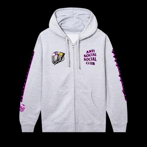 Anti Social Social Club x Alpinestars Slipstream Zip Hoodie 'Heather'