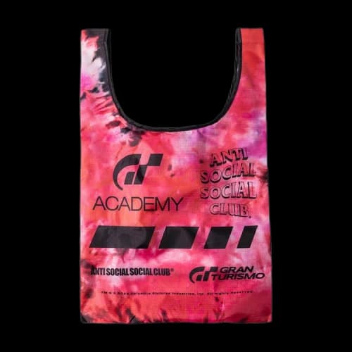 Anti Social Social Club Tie-Dye Foldable Tote Bag 'Red'