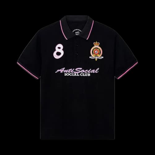 Anti Social Social Club Monegasque Polo Shirt 'Black'