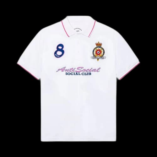 Anti Social Social Club Monegasque Polo Shirt 'White'