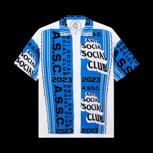 Anti Social Social Club Pack Your Things Button Up 'White/Blue'