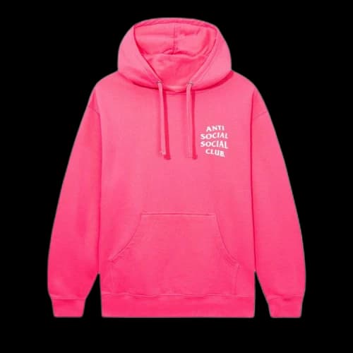 Anti Social Social Club Mind Games Hoodie 'Neon Pink'