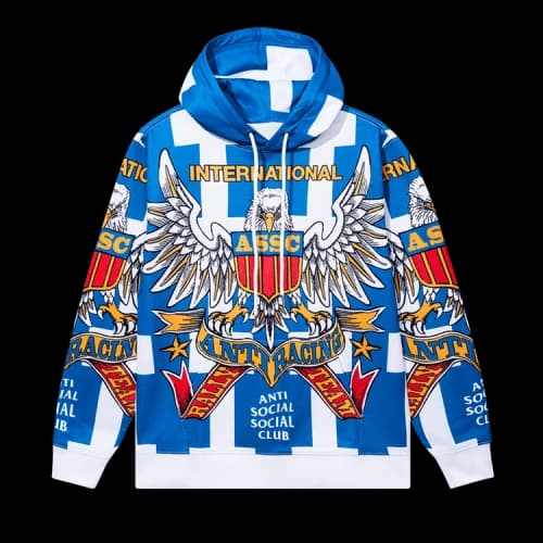 Anti Social Social Club Overanxious Hoodie 'White/Blue'