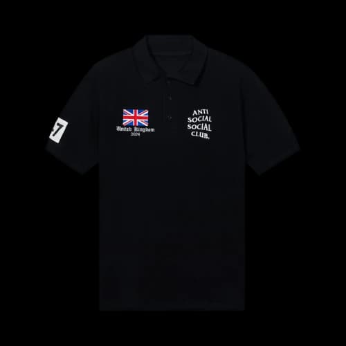 Anti Social Social Club UK Polo 'Black'