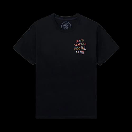 Anti Social Social Club Flag Collage Tee 'Black'