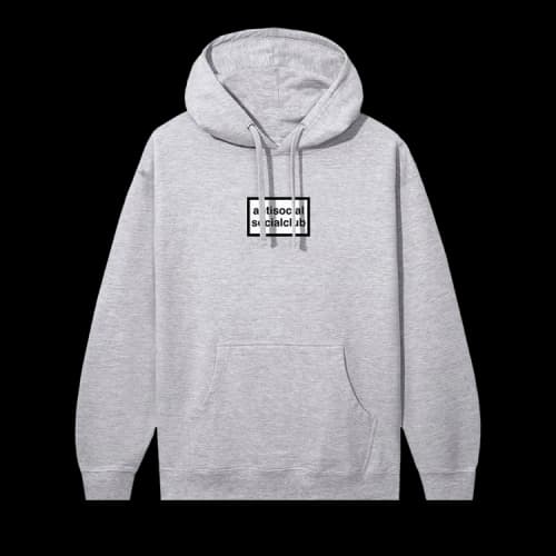 Anti Social Social Club Bullseye Hoodie 'Grey Heather'