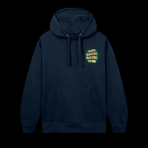 Anti Social Social Club Laurel Logo Flip Hoodie 'Navy'