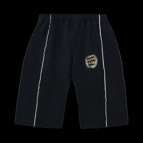 Anti Social Social Club Baggy Track Shorts 'Black'