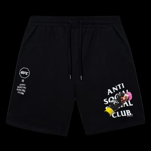 Anti Social Social Club x UFC Corner Shorts 'Black'