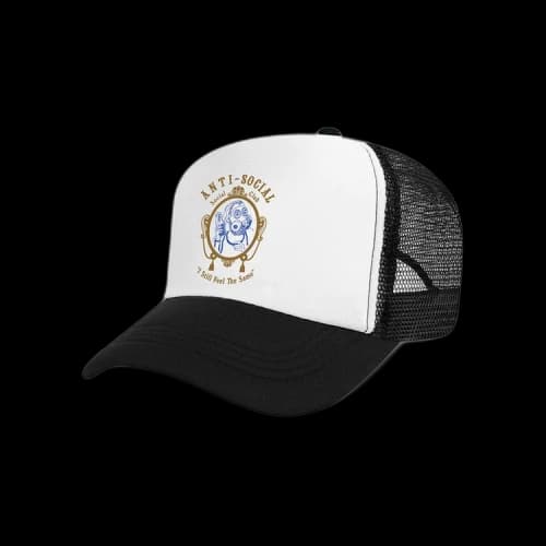 Anti Social Social Club Zig-Zag Trucker Hat 'Black/White'