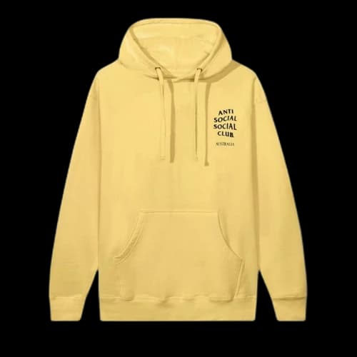 Anti Social Social Club Australia Hoodie 'Yellow'