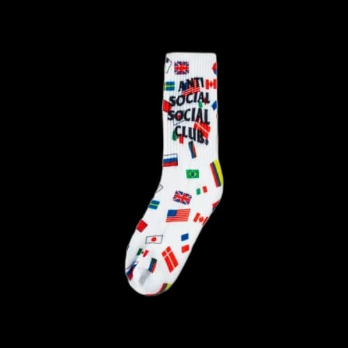Anti Social Social Club Business Socks 'White'