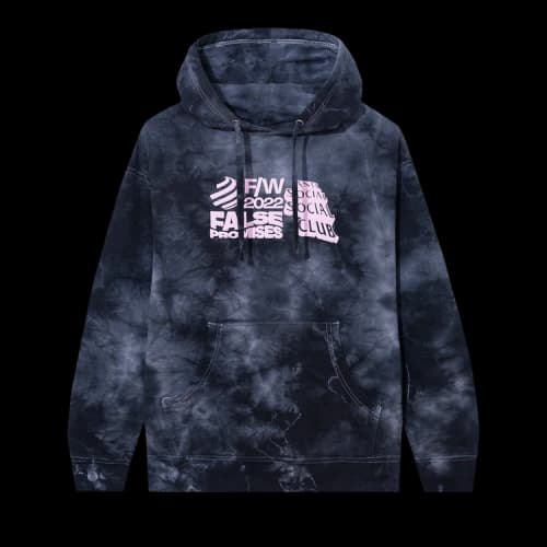 Anti Social Social Club False Promises Tie Dye Hoodie 'Black'