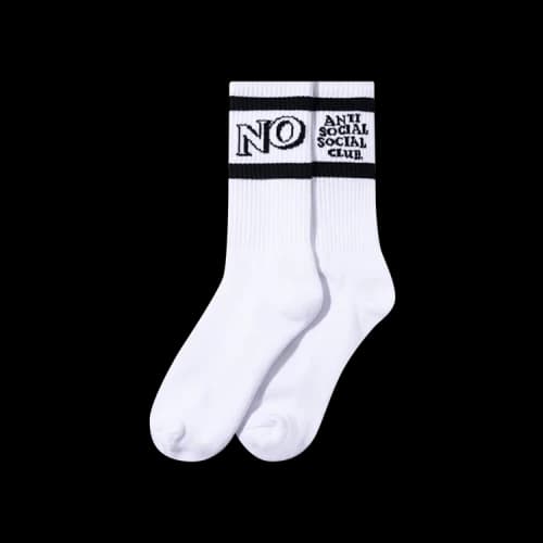 Anti Social Social Club Y/N Socks 'White'