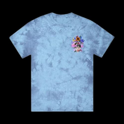 Anti Social Social Club Bouquet For The Old Days Tie Dye Tee 'Blue'