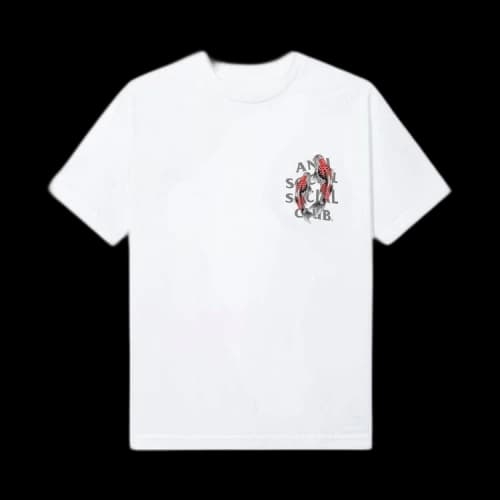 Anti Social Social Club Koi Garden Tee (3M Reflective) 'White'