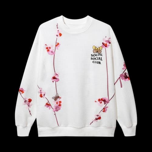 Anti Social Social Club Kkoch Knitted Thermal Crewneck 'White'