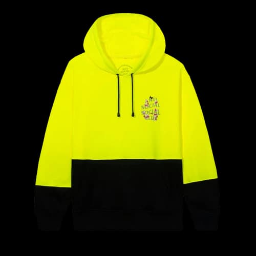 Anti Social Social Club Kkoch Construction Safety Hoodie 'Yellow'