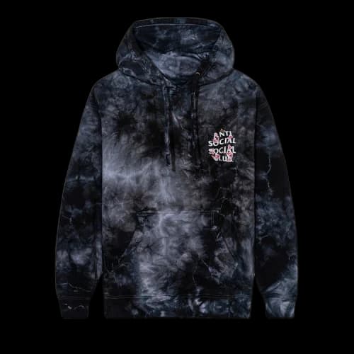 Anti Social Social Club Kkoch Hi-5 Hoodie 'Black Tie Dye'