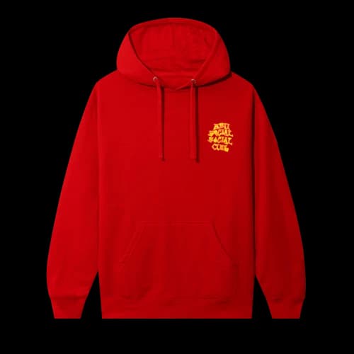 Anti Social Social Club Low Brow Hoodie 'Red'