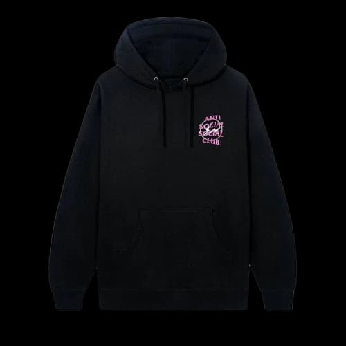 Anti Social Social Club Precious Petals Hoodie 'Black/Pink'