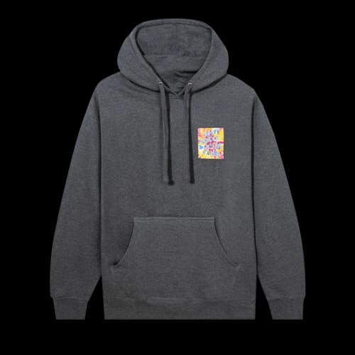 Anti Social Social Club What A Trip/No Vacation Hoodie 'Gunmetal Heather'
