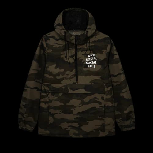 Anti Social Social Club Thought Process Anorak 'Forest Camo'