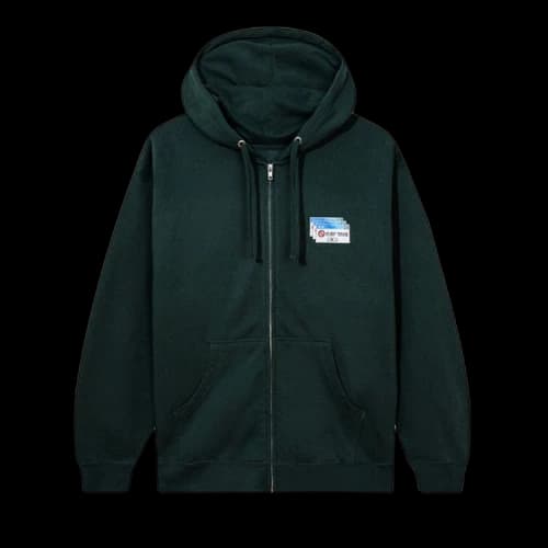 Anti Social Social Club 404/747 Zip Up Hoodie 'Green'
