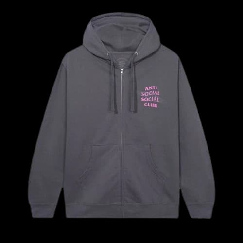 Anti Social Social Club The Shape Of Things Heather Zip Hoodie 'Grey'