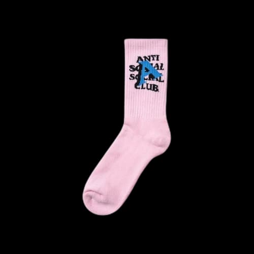 Anti Social Social Club Grade A Feet Socks 'Pink'