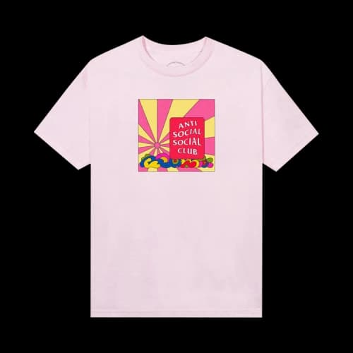 Anti Social Social Club Appearing Normal Tee 'Pale Pink'