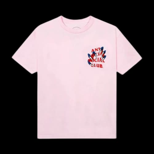 Anti Social Social Club Double Dragon Tee 'Pink'