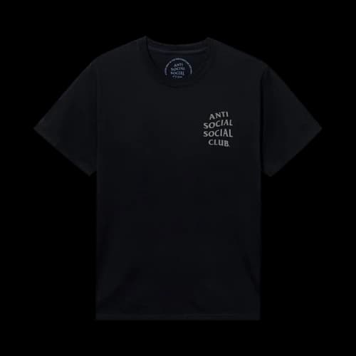 Anti Social Social Club Mind Games Reflective Tee 'Black'