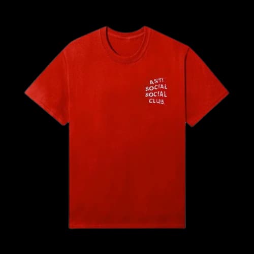 Anti Social Social Club Partly Cloudy Tee 'Red'