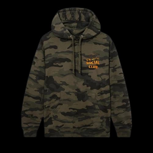 Anti Social Social Club A Fire Inside Hoodie 'Camo'