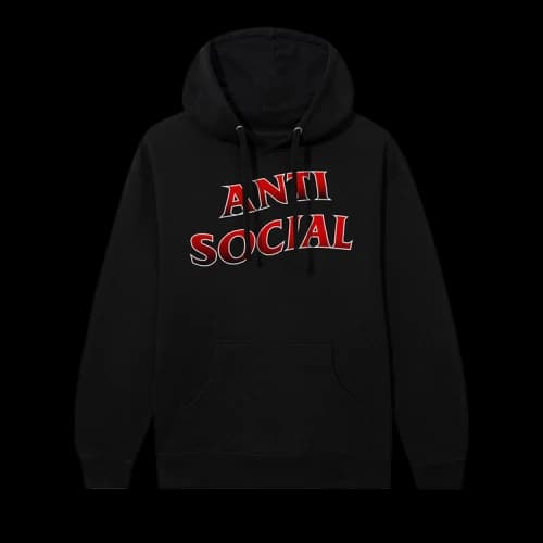 Anti Social Social Club Half Games Hoodie 'Black'