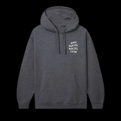 Anti Social Social Club Mind Games Hoodie 'Charcoal Heather'