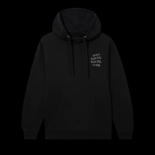 Anti Social Social Club Mind Games Reflective Hoodie 'Black'