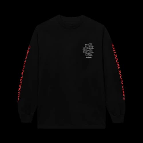 Anti Social Social Club x Like A Dragon Tattoo Long-Sleeve Tee 'Black'