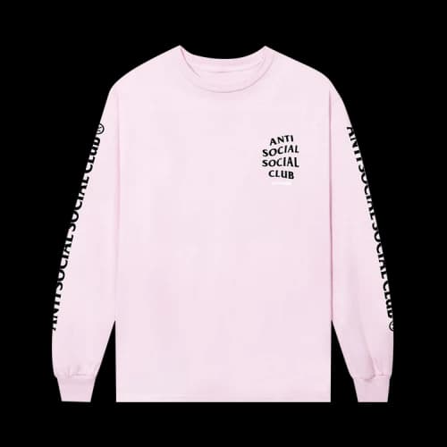 Anti Social Social Club x Like A Dragon Tattoo Long-Sleeve Tee 'Light Pink'