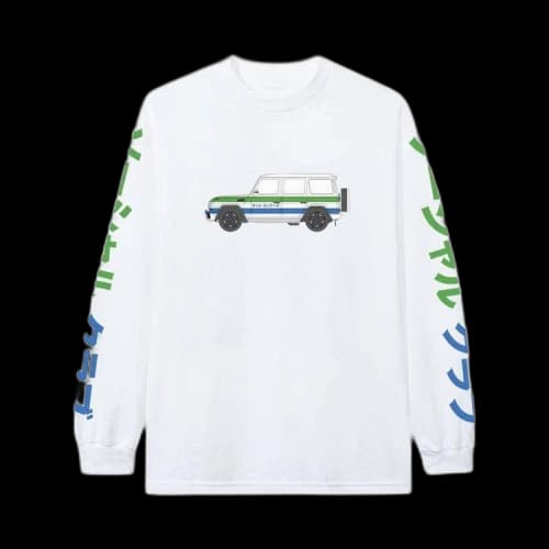 Anti Social Social Club Pizza Bun And Tire Long-Sleeve 'White'