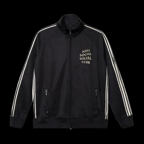Anti Social Social Club Kkotch Track Jacket 'Black/Cream'