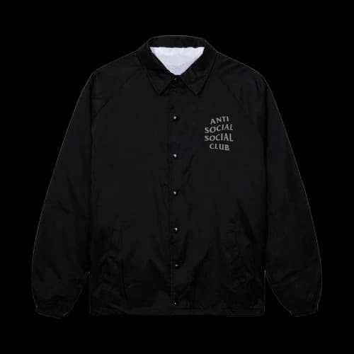 Anti Social Social Club Mind Games Reflective Jacket 'Black'