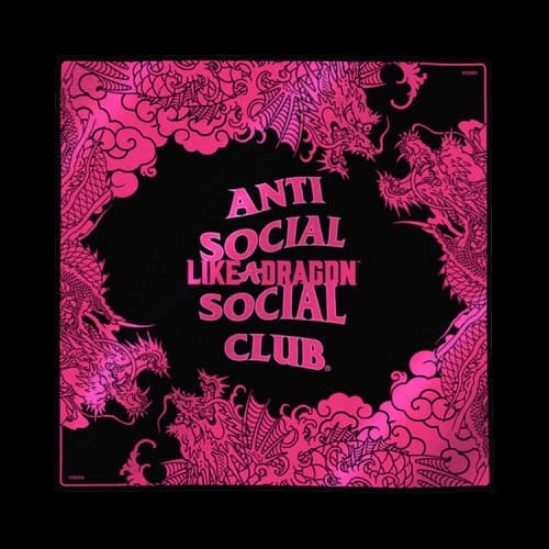Anti Social Social Club x Like A Dragon Bandana 'Black'